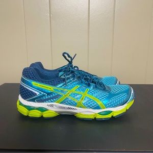 Asics GEL-Cumulus 16 Blue Green Running Shoes Women's 8